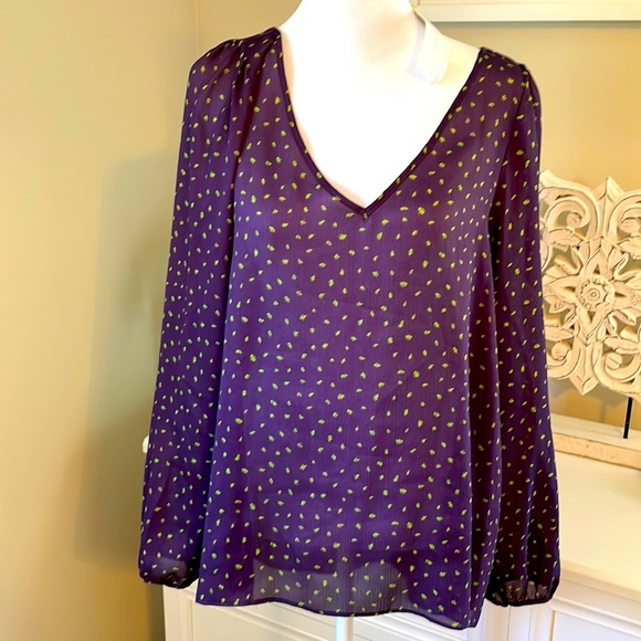 NWT BCBG PURPLE SHEET TOP - Picture 1 of 5